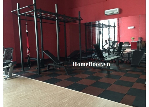 Sàn cao su cho phòng tập Gym - Công Ty Cổ Phần Vật Liệu Xây Dựng Homefloor